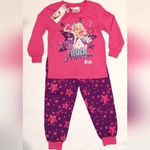 🔥SALE🔥 *HP*Barbie Rock Princess Girl's 2 pc Pajamas Set NWT Sizes 2T & 3T